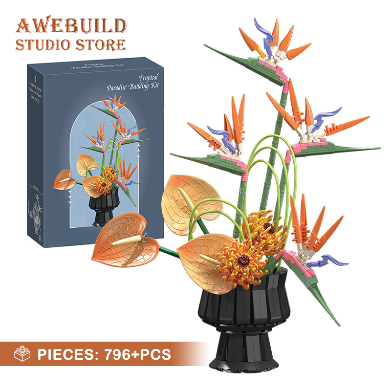 Bonsai Garden Lego - NEW Bird of Paradise Flower Building