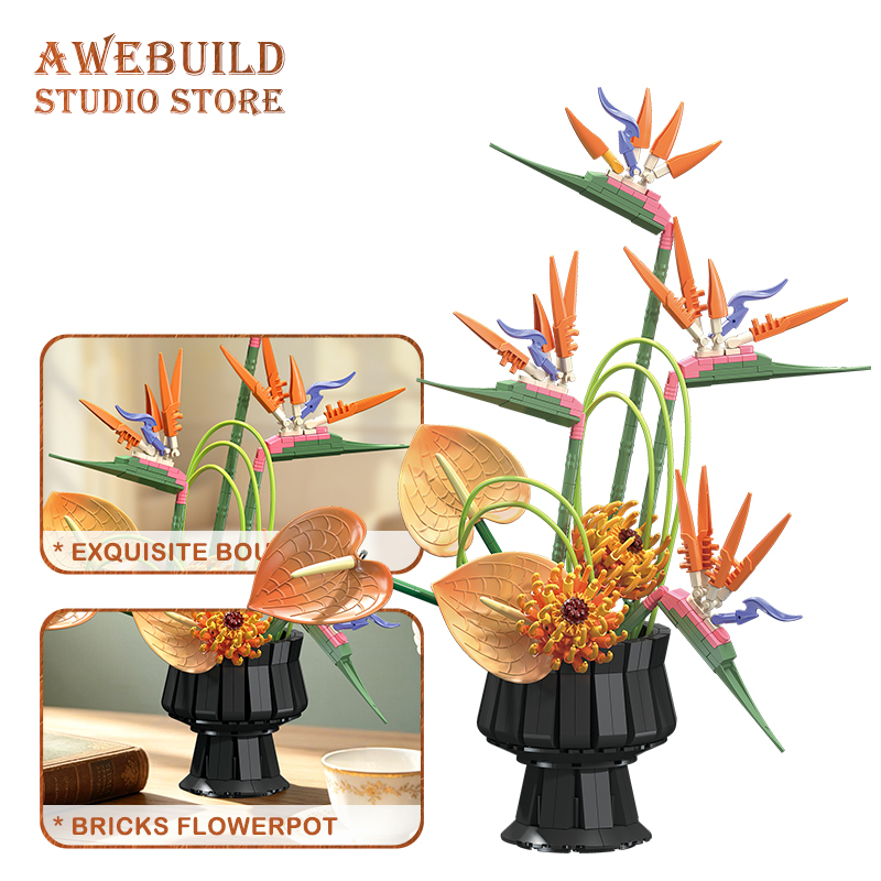 NEW Bird of Paradise Flower Bu - Bonsai Garden Lego ulasan dan harga