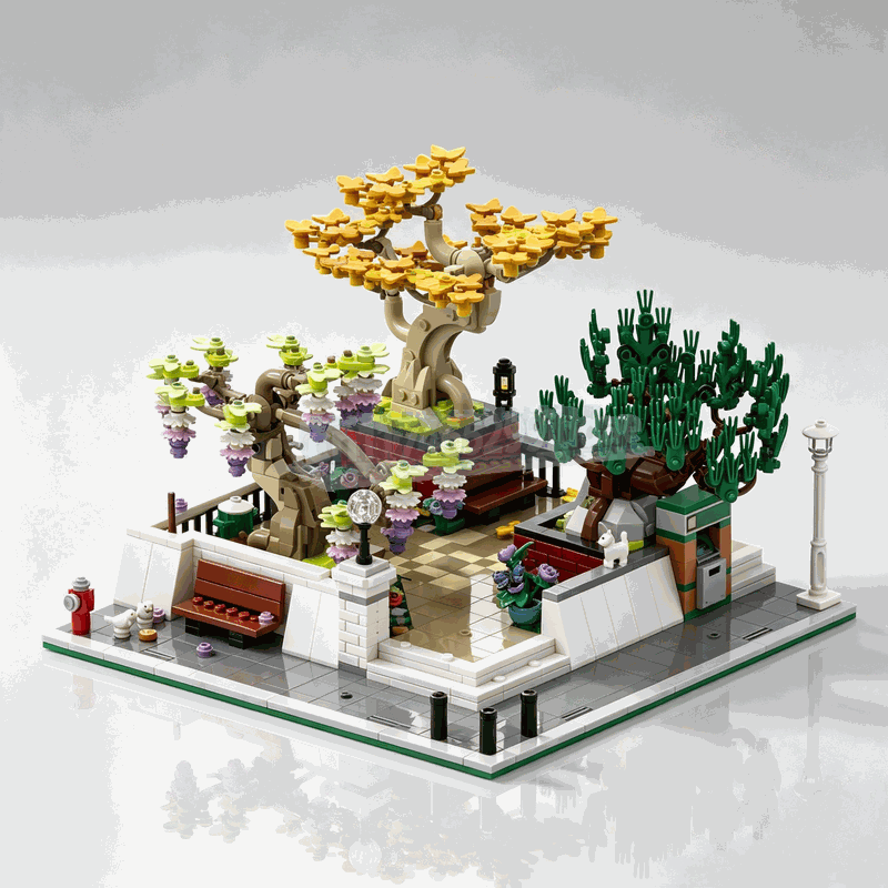 1309PCS Corner Park Bonsai Tre - Bonsai Garden Lego ulasan dan harga