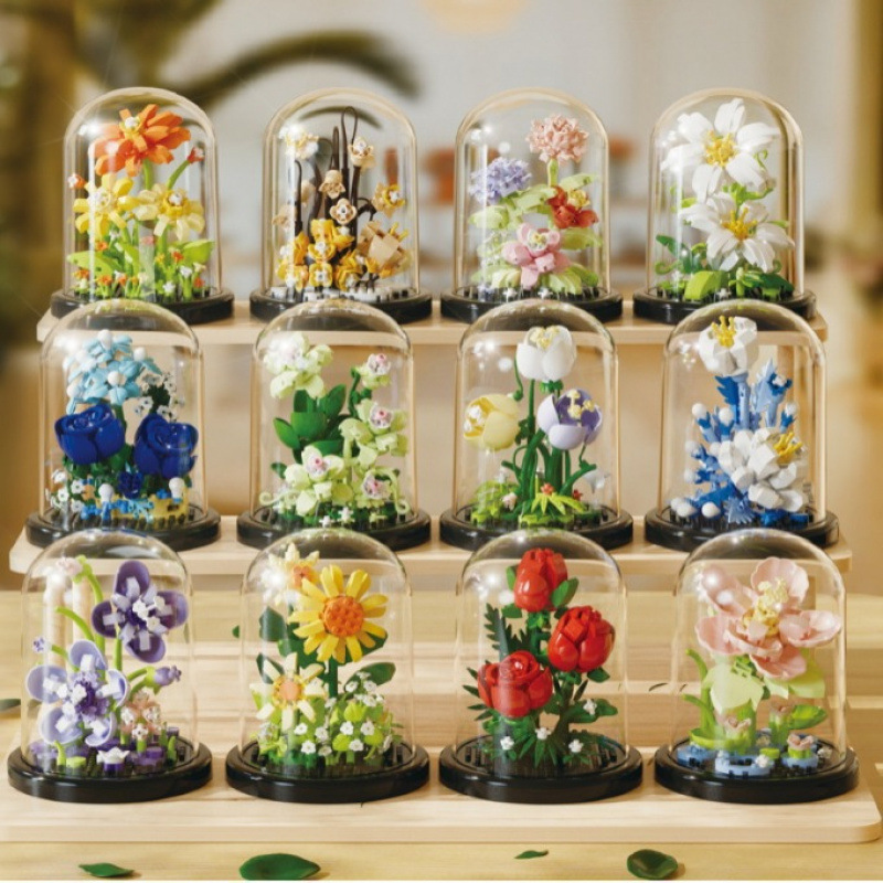 Flower Bouquet Bonsai Building - Bonsai Garden Lego ulasan dan harga