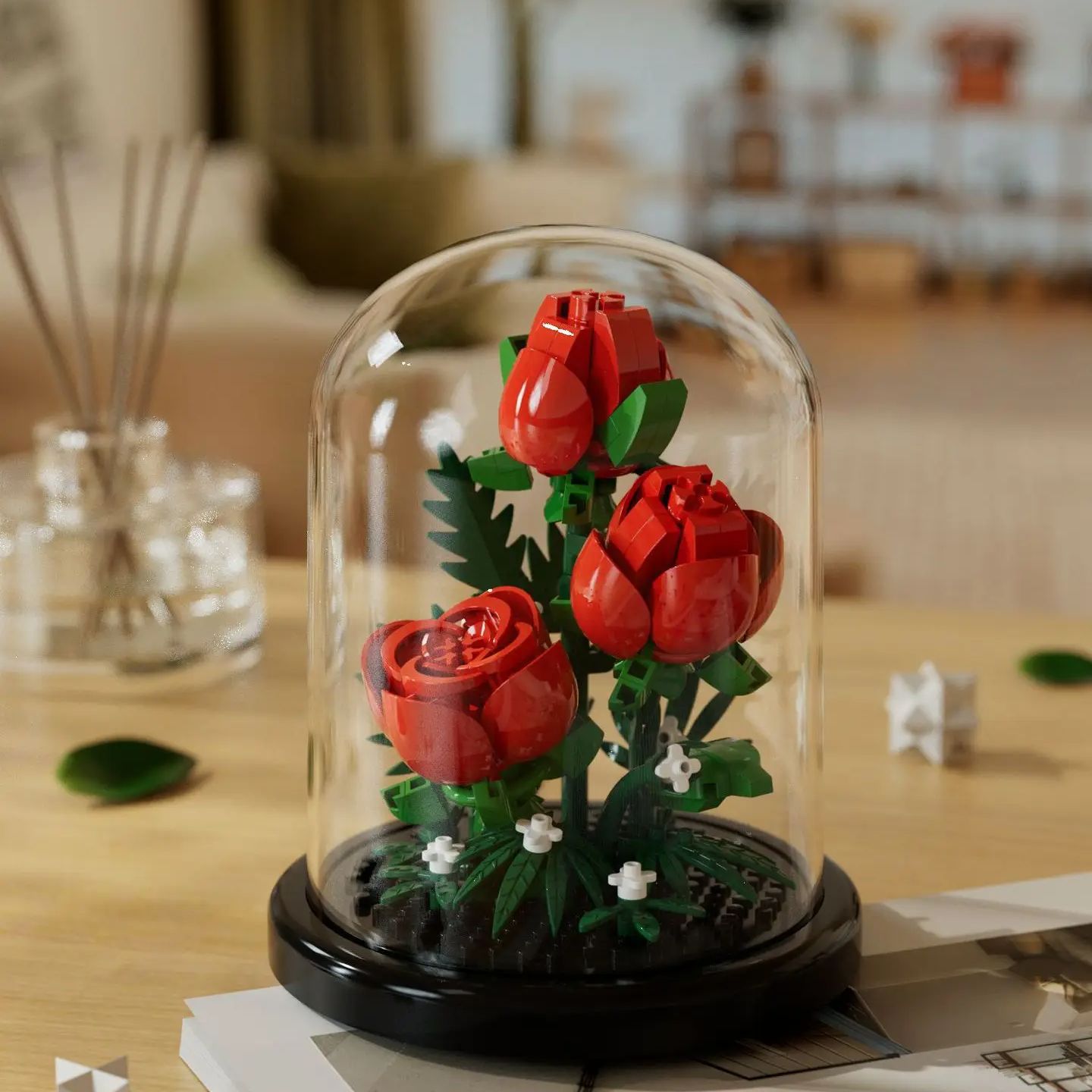 Flower Bouquet Bonsai Building - Bonsai Garden Lego ulasan dan harga